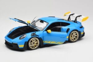 Porsche 911 992 GT3 RS Shark Albastru & Galben Decor Concept Minichamps 1:18 911992001 Metal - imaginea 2 din 8