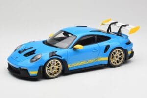 Porsche 911 992 GT3 RS Shark Albastru & Galben Decor Concept Minichamps 1:18 911992001 Metal