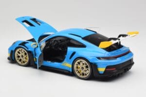 Porsche 911 992 GT3 RS Shark Albastru & Galben Decor Concept Minichamps 1:18 911992001 Metal - imaginea 5 din 8