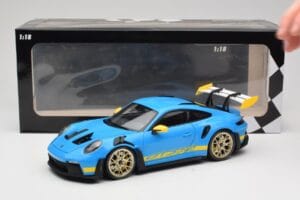 Porsche 911 992 GT3 RS Shark Albastru & Galben Decor Concept Minichamps 1:18 911992001 Metal - imaginea 8 din 8