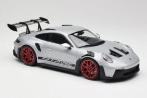 Porsche 911 992 GT3 RS Argintiu & Roți Roșii Minichamps 1:18 153062241 Metal - imaginea 4 din 6