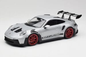 Porsche 911 992 GT3 RS Argintiu & Roți Roșii Minichamps 1:18 153062241 Metal