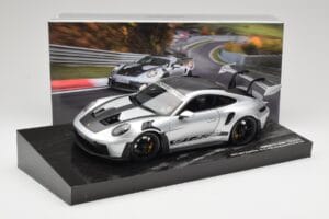 Porsche 911 992 GT3 RS Argintiu Weissach Package Minichamps 1:18 110062020 Metal - imaginea 8 din 8