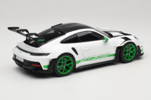 Porsche 911 992 GT3 RS Tribute to Carrera RS White Python Green Norev 1:18 187372 Metal - imaginea 3 din 8
