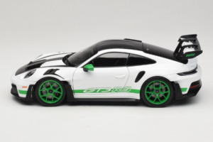 Porsche 911 992 GT3 RS Tribute to Carrera RS White Python Green Norev 1:18 187372 Metal - imaginea 4 din 8