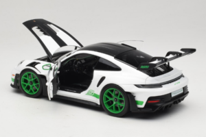 Porsche 911 992 GT3 RS Tribute to Carrera RS White Python Green Norev 1:18 187372 Metal - imaginea 5 din 8
