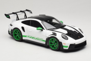 Porsche 911 992 GT3 RS Tribute to Carrera RS White Python Green Norev 1:18 187372 Metal - imaginea 6 din 8