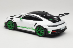 Porsche 911 992 GT3 RS Tribute to Carrera RS White Python Green Norev 1:18 187372 Metal - imaginea 7 din 8