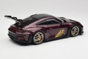 Porsche 911 992 GT3 RS Ultraviolet & Jante Argintii Minichamps 1:18 110062029 Metal - imaginea 3 din 8