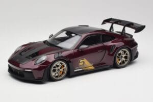 Porsche 911 992 GT3 RS Ultraviolet & Jante Argintii Minichamps 1:18 110062029 Metal