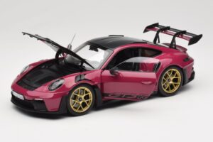 Porsche 911 992 GT3 RS Weissach Package Ruby Star Norev 1:18 187370 Metal - imaginea 2 din 8
