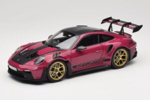 Porsche 911 992 GT3 RS Weissach Package Ruby Star Norev 1:18 187370 Metal
