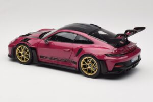 Porsche 911 992 GT3 RS Weissach Package Ruby Star Norev 1:18 187370 Metal - imaginea 7 din 8
