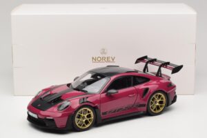 Porsche 911 992 GT3 RS Weissach Package Ruby Star Norev 1:18 187370 Metal - imaginea 8 din 8