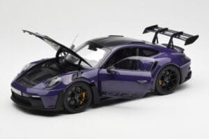 Porsche 911 992 GT3 RS Weissach Package Ultraviolet Norev 1:18 187368 Metal - imaginea 2 din 8