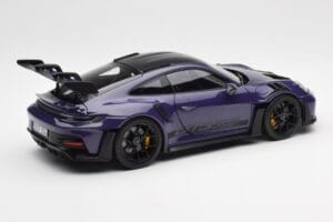 Porsche 911 992 GT3 RS Weissach Package Ultraviolet Norev 1:18 187368 Metal - imaginea 3 din 8