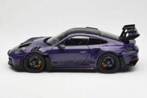 Porsche 911 992 GT3 RS Weissach Package Ultraviolet Norev 1:18 187368 Metal - imaginea 4 din 8