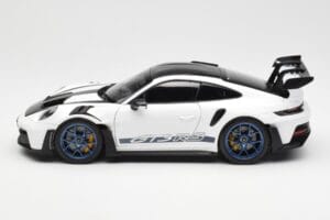 Porsche 911 992 GT3 Weissach Package Alb & Albastru Indigo Norev 1:18 187353 Metal - imaginea 4 din 8