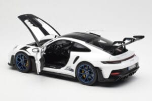 Porsche 911 992 GT3 Weissach Package Alb & Albastru Indigo Norev 1:18 187353 Metal - imaginea 5 din 8