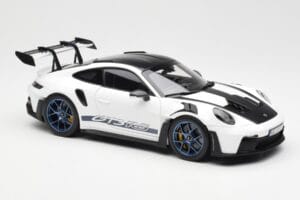 Porsche 911 992 GT3 Weissach Package Alb & Albastru Indigo Norev 1:18 187353 Metal - imaginea 6 din 8