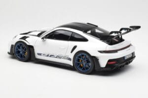 Porsche 911 992 GT3 Weissach Package Alb & Albastru Indigo Norev 1:18 187353 Metal - imaginea 7 din 8