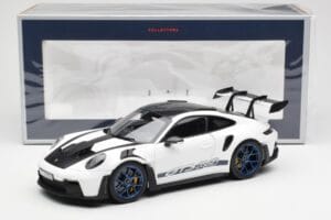 Porsche 911 992 GT3 Weissach Package Alb & Albastru Indigo Norev 1:18 187353 Metal - imaginea 8 din 8