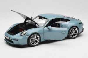 Porsche 911 992 S/T Meissen Blue Norev 1:18 187470 Metal - imaginea 2 din 8
