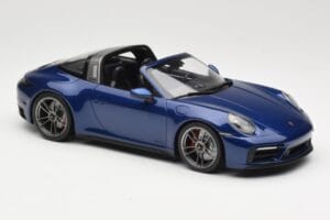 Porsche 911 992 Targa 4 GTS Blue Metallic Minichamps 1:18 155061060 Metal - imaginea 4 din 6