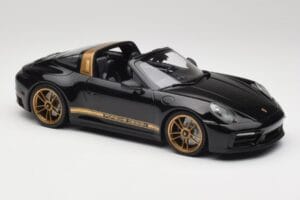 Porsche 911 992 Targa Porsche Design Negru & Auriu Concept Minichamps 1:18 PORSCHE001 Metal - imaginea 4 din 6
