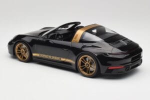 Porsche 911 992 Targa Porsche Design Negru & Auriu Concept Minichamps 1:18 PORSCHE001 Metal - imaginea 5 din 6
