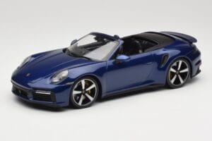 Porsche 911 992 Turbo S Cabriolet Blue Metallic Minichamps 1:18 155069081 Metal