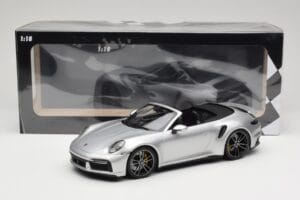 Porsche 911 992 Turbo S Cabriolet Argintiu Minichamps 1:18 155069082 Metal - imaginea 6 din 6