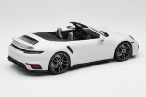 Porsche 911 992 Turbo S Cabriolet White Metallic Minichamps 1:18 155069080 Metal - imaginea 2 din 6