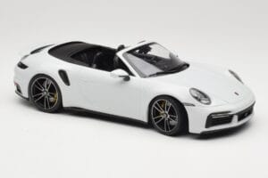 Porsche 911 992 Turbo S Cabriolet White Metallic Minichamps 1:18 155069080 Metal - imaginea 4 din 6