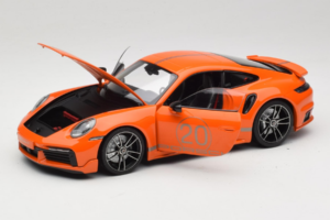 Porsche 911 992 Turbo S Coupe Sport Design Portocaliu Minichamps 1:18 113069074 Metal - imaginea 2 din 8