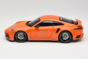 Porsche 911 992 Turbo S Coupe Sport Design Portocaliu Minichamps 1:18 113069074 Metal - imaginea 4 din 8