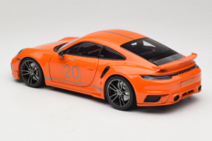 Porsche 911 992 Turbo S Coupe Sport Design Portocaliu Minichamps 1:18 113069074 Metal - imaginea 7 din 8