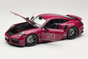 Porsche 911 992 Turbo S Coupe Sport Design Roșu Minichamps 1:18 113069075 Metal - imaginea 2 din 8