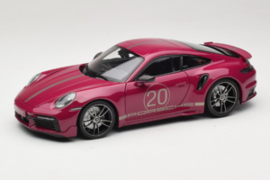 Porsche 911 992 Turbo S Coupe Sport Design Roșu Minichamps 1:18 113069075 Metal