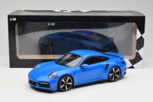 Porsche 911 992 Turbo S Gentian Albastru Minichamps 1:18 155069074 Metal - imaginea 6 din 6