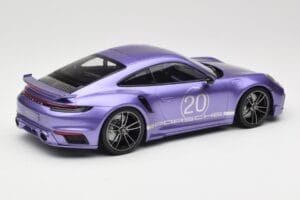 Porsche 911 992 Turbo S Sport Design Package Viola Metallic Minichamps 1:18 155069174 Metal - imaginea 2 din 6