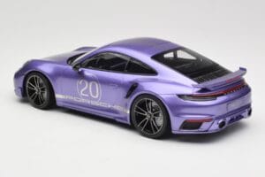 Porsche 911 992 Turbo S Sport Design Package Viola Metallic Minichamps 1:18 155069174 Metal - imaginea 5 din 6