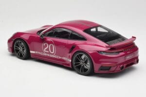 Porsche 911 992 Turbo S cu Sport Design Package Roșu Minichamps 1:18 155069172 Metal - imaginea 5 din 6