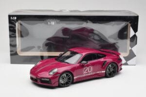Porsche 911 992 Turbo S cu Sport Design Package Roșu Minichamps 1:18 155069172 Metal - imaginea 6 din 6