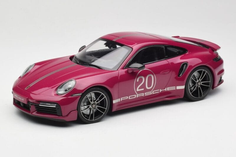 Porsche 911 992 Turbo S cu Sport Design Package Roșu Minichamps 1:18 155069172 Metal