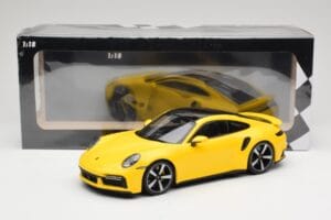 Porsche 911 992 Turbo S Galben Minichamps 1:18 155069071 Metal - imaginea 6 din 6