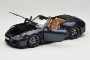 Porsche 911 992.2 Carrera Cabriolet Yachting Blue Norev 1:18 187180 Metal - imaginea 2 din 8