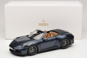 Porsche 911 992.2 Carrera Cabriolet Yachting Blue Norev 1:18 187180 Metal - imaginea 8 din 8