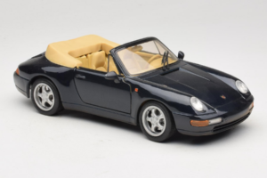 Porsche 911 993 Cabriolet Albastru Închis Tchibo 1:18 46619 Metal - imaginea 6 din 8