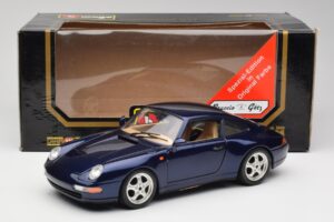 Porsche 911 993 Carrera Cup Albastru Braccio & Gotz 1993 Bburago 1:18 3060-M1 Metal - imaginea 8 din 8
